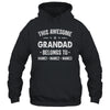 Personalized Grandad Custom Kids Name This Awesome Grandad Belongs To Grandad Fathers Day Birthday Christmas Shirt & Hoodie | teecentury