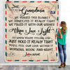 Personalized Grandma Blanket From Grandkids We Hugged This Blanket Mail Letter Grandma Birthday Mothers Day Christmas Gift Customized Fleece Blanket Blanket | Teecentury.com