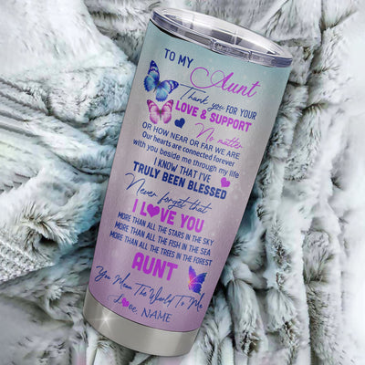 Personalized Grandma From Granddaughter Stainless Steel Tumbler Cup Thank You Never Forget I Love You Grandma Mothers Day Birthday Christmas Travel Mug | teecentury