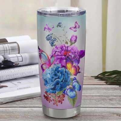 Personalized Grandma From Granddaughter Stainless Steel Tumbler Cup Thank You Never Forget I Love You Grandma Mothers Day Birthday Christmas Travel Mug | teecentury