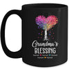 Personalized Grandma Is Blessed With Grandkids Name Colortree Custom Grandma Mothers Day Birthday Christmas Mug | teecentury