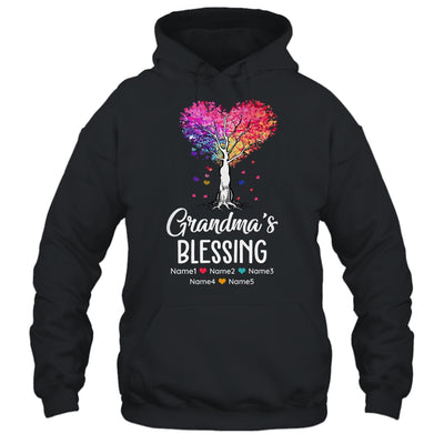 Personalized Grandma Is Blessed With Grandkids Name Colortree Custom Grandma Mothers Day Birthday Christmas Shirt & Tank Top | teecentury