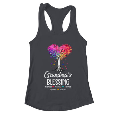 Personalized Grandma Is Blessed With Grandkids Name Colortree Custom Grandma Mothers Day Birthday Christmas Shirt & Tank Top | teecentury