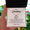 Love Knot Necklace | Personalized Grandma Necklace From Grandkids Granddaughter Grandson You're Always In My Heart Grandma Birthday Mothers Day Customized Gift Box Message Card | teecentury