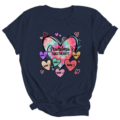 Personalized Grandma Sweethearts Custom With Grandkids Name Valentines Day Mothers Day Birthday Christmas Shirt & Tank Top | teecentury