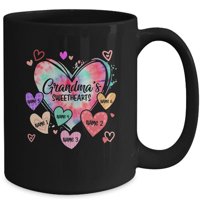 Personalized Grandma Sweethearts Custom With Grandkids Name Valentines Day Mothers Day Birthday Christmas Mug | teecentury