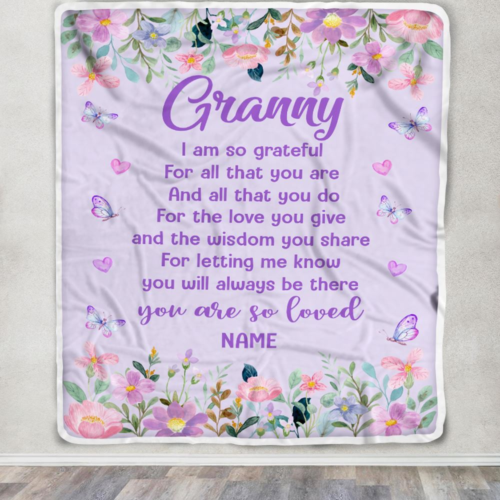 Mom's Garden Blanket, Custom Birth Month Flowers with Kids Name,  Personalized Mothers Day Blanket Throw Gifts for Grandma Mom Mimi Nana,  Made from