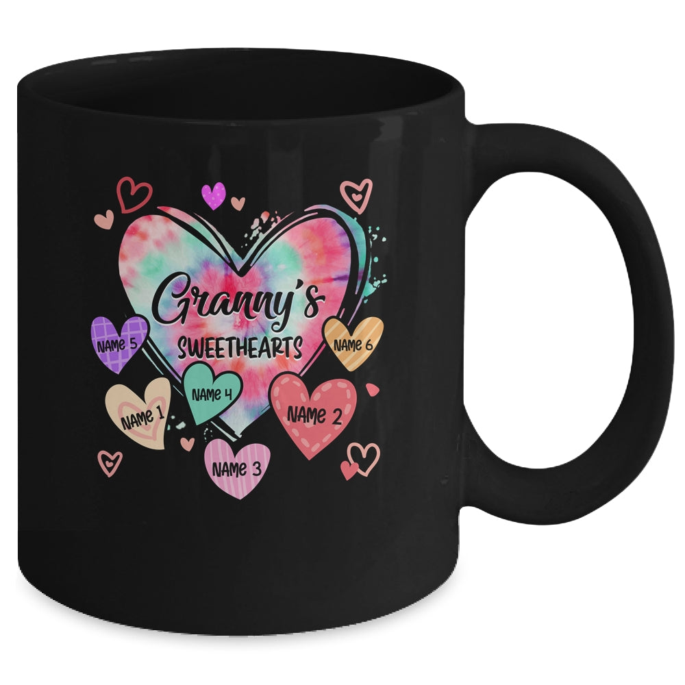 Personalized Granny Sweethearts Custom With Grandkids Name Valentines Day Mothers Day Birthday Christmas Mug | teecentury