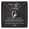 Forever Love Necklace | Personalized Happy 12Th Birthday Necklace For Her Girls Daughter Niece Sister Goddaughter Granddaughter 12 Year Old Birthday Customized Gift Box Message Card | teecentury