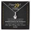 Alluring Beauty Necklace | Personalized Happy 29Th Birthday Necklace For Her Girls Daughter Niece Sister Goddaughter Granddaughter 29 Year Old Birthday Customized Gift Box Message Card | teecentury