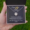 Love Knot Necklace | Personalized Happy 29Th Birthday Necklace For Her Girls Daughter Niece Sister Goddaughter Granddaughter 29 Year Old Birthday Customized Gift Box Message Card | teecentury