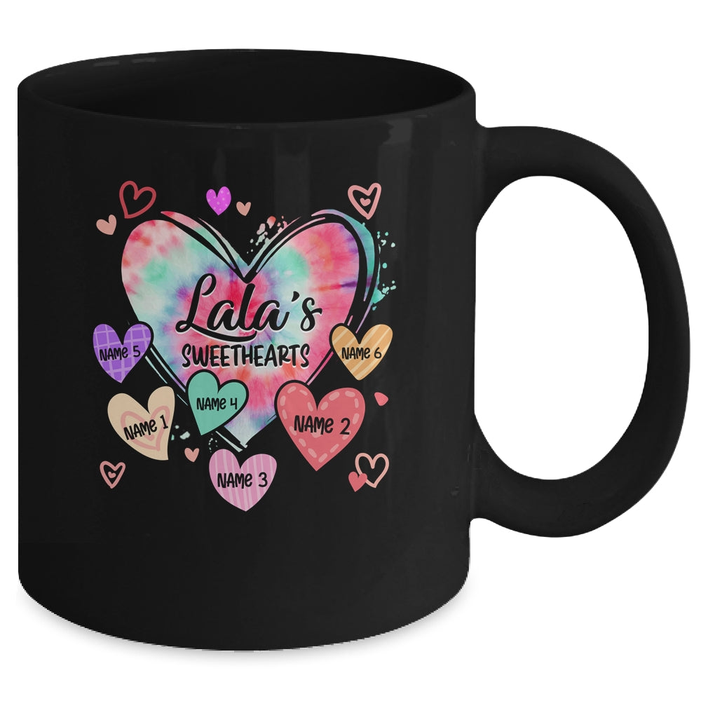 Personalized Lala Sweethearts Custom With Grandkids Name Valentines Day Mothers Day Birthday Christmas Mug | teecentury