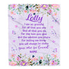 Personalized Lolly Blanket From Granddaughter Grandson Floral Butterfly Love You Give Lolly Mothers Day Birthday Christmas Customized Bed Fleece Throw Blanket | teecentury