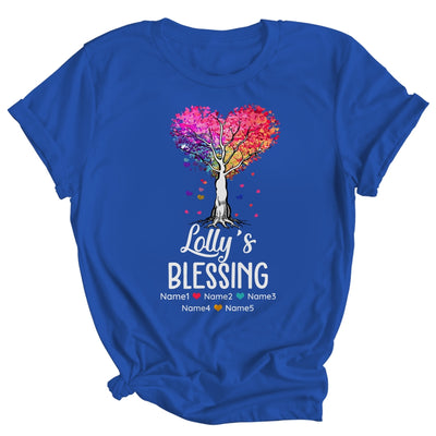 Personalized Lolly Is Blessed With Grandkids Name Colortree Custom Grandma Mothers Day Birthday Christmas Shirt & Tank Top | teecentury