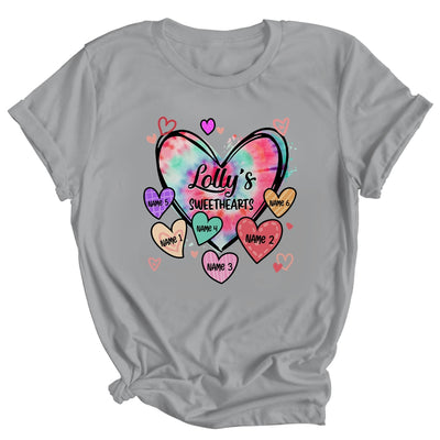 Personalized Lolly Sweethearts Custom With Grandkids Name Valentines Day Mothers Day Birthday Christmas Shirt & Tank Top | teecentury