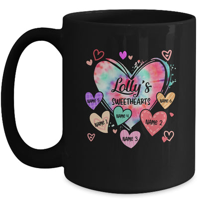 Personalized Lolly Sweethearts Custom With Grandkids Name Valentines Day Mothers Day Birthday Christmas Mug | teecentury