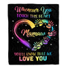 Personalized Mamaw Blanket From Grandkids Granddaughter Grandson We Love You Grandparent Mamaw Birthday Mothers Day Christmas Customized Fleece Throw Blanket | teecentury
