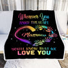 Personalized Mamaw Blanket From Grandkids Granddaughter Grandson We Love You Grandparent Mamaw Birthday Mothers Day Christmas Customized Fleece Throw Blanket | teecentury