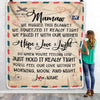 Personalized Mamaw Blanket From Grandkids We Hugged This Blanket Mail Letter Mamaw Birthday Mothers Day Christmas Customized Fleece Blanket Blanket | Teecentury.com