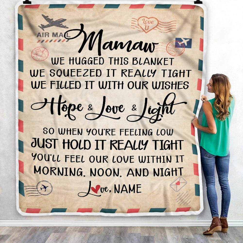 Personalized mamaw blanket store