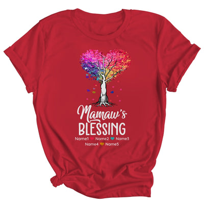 Personalized Mamaw Is Blessed With Grandkids Name Colortree Custom Grandma Mothers Day Birthday Christmas Shirt & Tank Top | teecentury