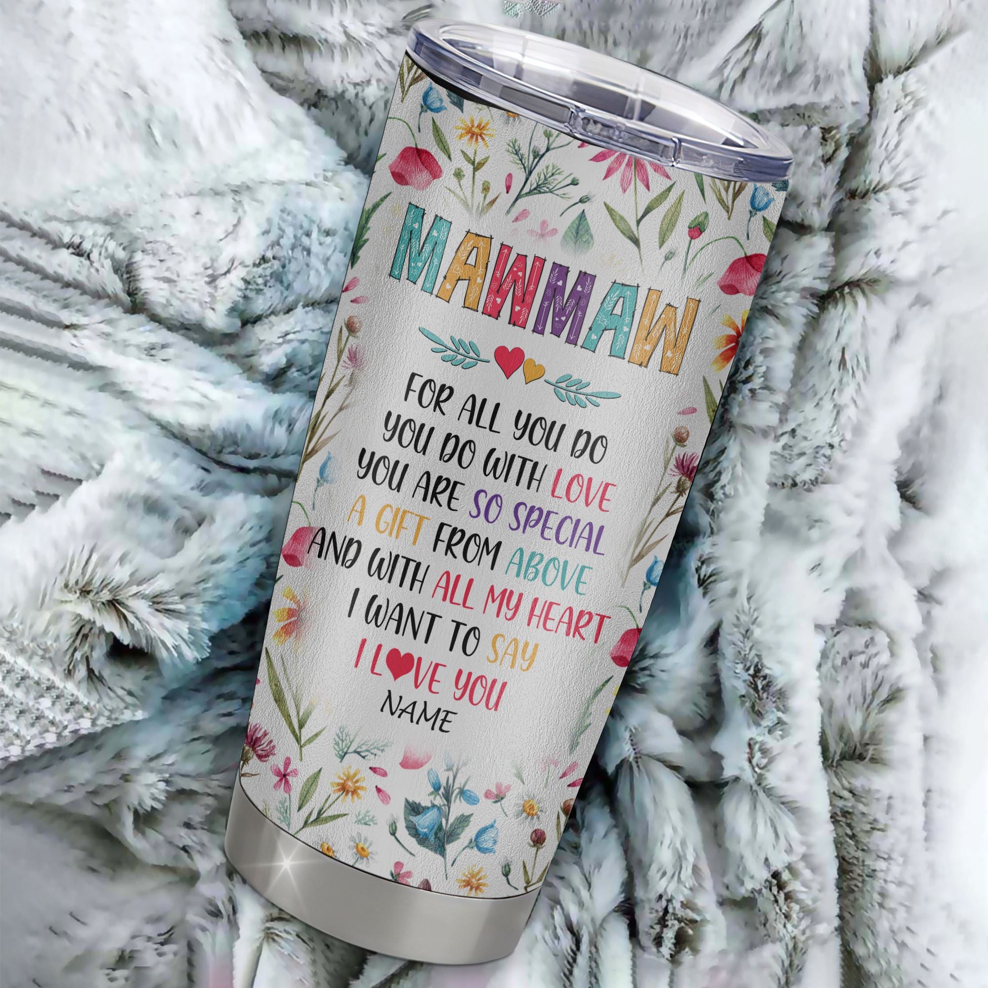 Personalized Mawmaw From Granddaughter Grandson Grandchildren Stainless Steel Tumbler Cup You Are So Special I Love You Mawmaw Mothers Day Birthday Christmas Travel Mug | teecentury