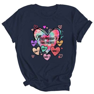 Personalized Mawmaw Sweethearts Custom With Grandkids Name Valentines Day Mothers Day Birthday Christmas Shirt & Tank Top | teecentury