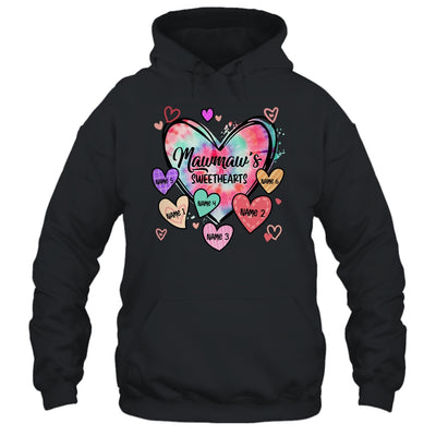 Personalized Mawmaw Sweethearts Custom With Grandkids Name Valentines Day Mothers Day Birthday Christmas Shirt & Tank Top | teecentury