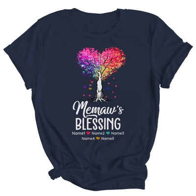 Personalized Memaw Is Blessed With Grandkids Name Colortree Custom Grandma Mothers Day Birthday Christmas Shirt & Tank Top | teecentury