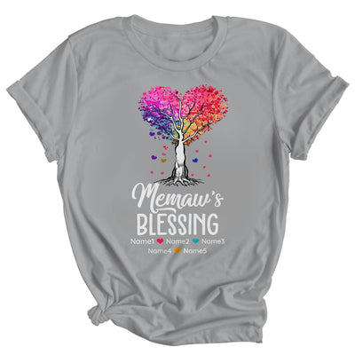 Personalized Memaw Is Blessed With Grandkids Name Colortree Custom Grandma Mothers Day Birthday Christmas Shirt & Tank Top | teecentury