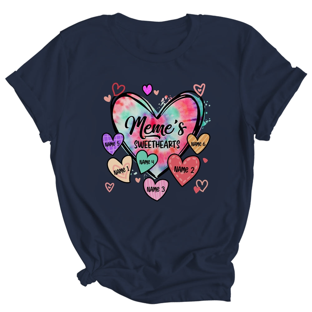 Personalized Meme Sweethearts Custom With Grandkids Name Valentines Day Mothers Day Birthday Christmas Shirt & Tank Top | teecentury