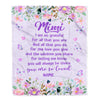 Personalized Mimi Blanket From Granddaughter Grandson Floral Butterfly Love You Give Mimi Mothers Day Birthday Christmas Customized Bed Fleece Throw Blanket | teecentury