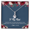 Alluring Beauty Necklace | Personalized Mimi Necklace From Grandkids Granddaughter Grandson I've Loved You My Whole Life Floral Mimi Birthday Mothers Day Christmas Customized Message Card | teecentury