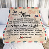 Personalized Mom Blanket From Daughter Son We Hugged This Blanket Mail Letter Mom Birthday Mothers Day Christmas Gift Customized Fleece Blanket Blanket | Teecentury.com