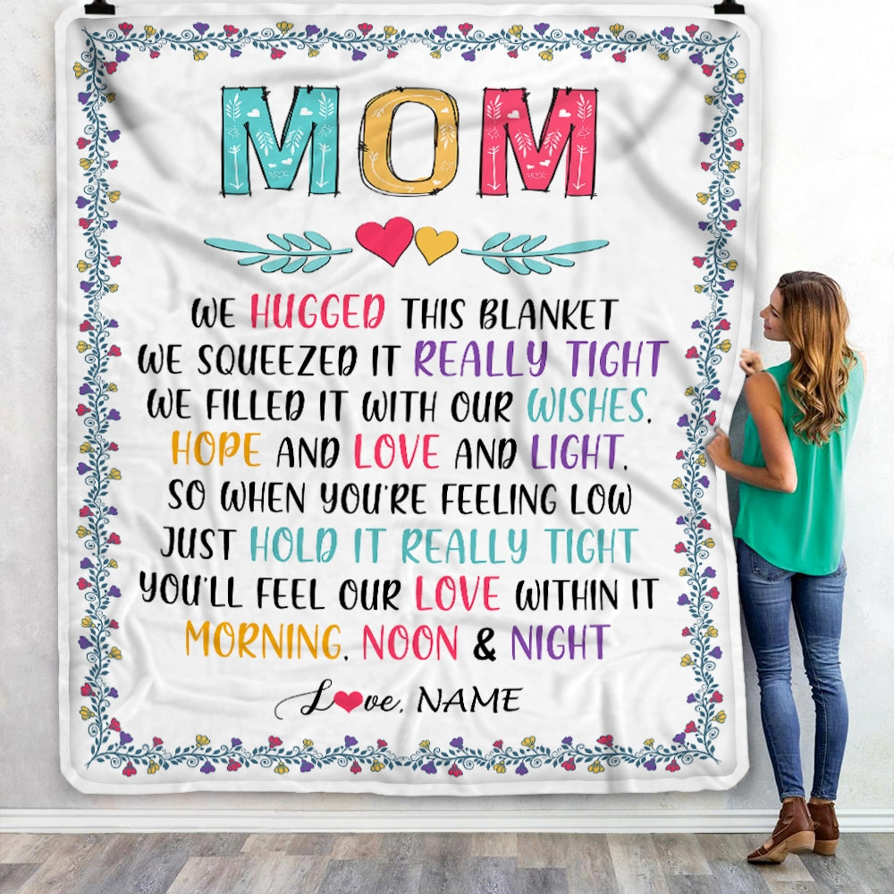 Gifts for Mom, Mom Christmas Birthday Gifts, to My Mom Blanket from  Daughters Sons, Mother''s Day Anniversary, Mom Blanket 50x60