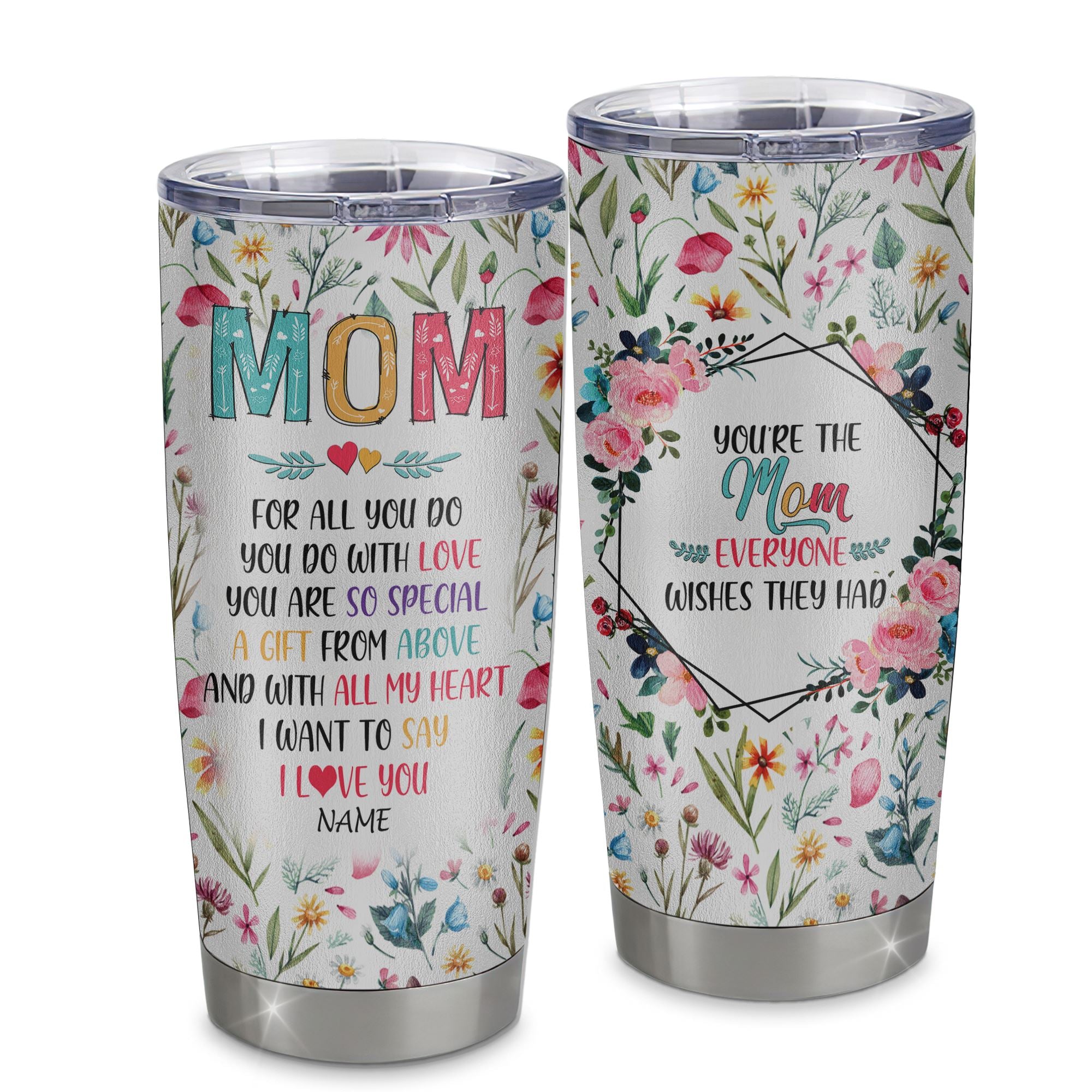 Personalized Mom From Daughter Son Stainless Steel Tumbler Cup You Are So Special I Love You Mom Mothers Day Birthday Christmas Travel Mug | teecentury