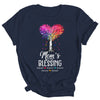 Personalized Mom Is Blessed With Kids Name Colortree Custom Mom For Women Mothers Day Birthday Christmas Shirt & Tank Top | teecentury