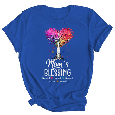 Personalized Mom Is Blessed With Kids Name Colortree Custom Mom For Women Mothers Day Birthday Christmas Shirt & Tank Top | teecentury