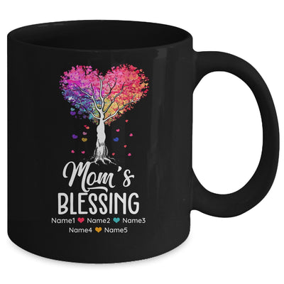 Personalized Mom Is Blessed With Kids Name Colortree Custom Mom For Women Mothers Day Birthday Christmas Mug | teecentury