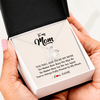 Forever Love Necklace | Personalized Mom Necklace From Daughter Son You're Always In My Heart Mom Birthday Mothers Day Christmas Jewelry Pendant Customized Gift Box Message Card | teecentury