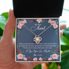 Love Knot Necklace | Personalized My Dear Aunt Necklace From Niece Thank You For Being The Best Aunt Ever Pendant Jewelry Birthday Mothers Day Christmas Customized Message Card | teecentury