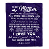 Personalized My Mom Blanket from Daughter Son I Love You With A Special Love Mom Mothers Day Birthday Thanksgiving Christmas Customized Fleece Throw Blanket | teecentury