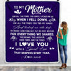 Personalized My Mom Blanket from Daughter Son I Love You With A Special Love Mom Mothers Day Birthday Thanksgiving Christmas Customized Fleece Throw Blanket | teecentury