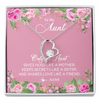 Forever Love Necklace | Personalized My My Aunt Necklace From Niece Only An Aunt Gives Hugs Like A Mother Aunt Pendant Jewelry Birthday Mothers Day Christmas Customized Message Card | teecentury