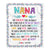Personalized Nana Blanket From Grandkids We Hugged This Blanket Nana Birthday Mothers Day Christmas Customized Gifts Fleece Blanket Blanket | Teecentury.com