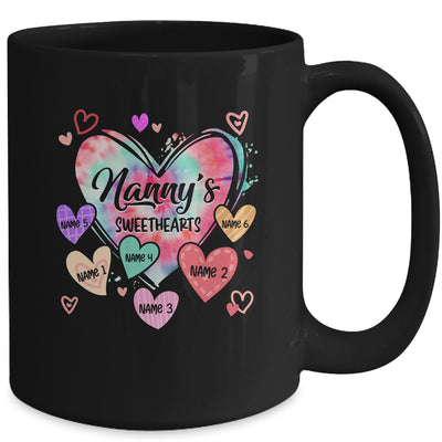 Personalized Nanny Sweethearts Custom With Grandkids Name Valentines Day Mothers Day Birthday Christmas Mug | teecentury