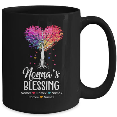 Personalized Nonna Is Blessed With Grandkids Name Colortree Custom Grandma Mothers Day Birthday Christmas Mug | teecentury