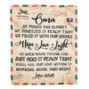 Personalized Oma Blanket From Grandkids We Hugged This Blanket Mail Letter Oma Birthday Mothers Day Christmas Customized Fleece Blanket Blanket | Teecentury.com