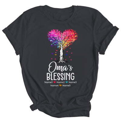 Personalized Oma Is Blessed With Grandkids Name Colortree Custom Grandma Mothers Day Birthday Christmas Shirt & Tank Top | teecentury