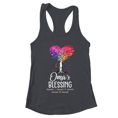 Personalized Oma Is Blessed With Grandkids Name Colortree Custom Grandma Mothers Day Birthday Christmas Shirt & Tank Top | teecentury